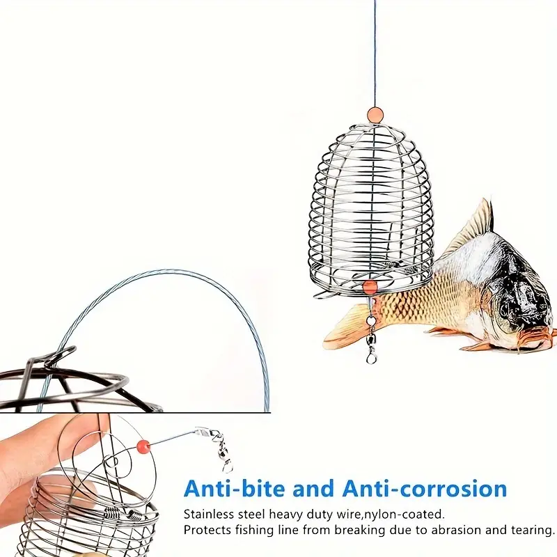CESTINHO INOX PARA PESCA